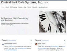 Tablet Screenshot of centralparkdata.com